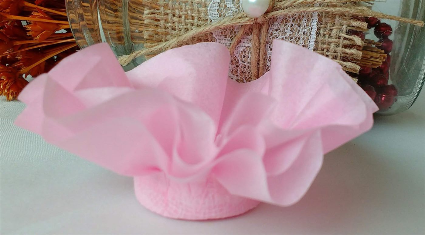 Forminha Saia de princesa acabamento simples feito de papel