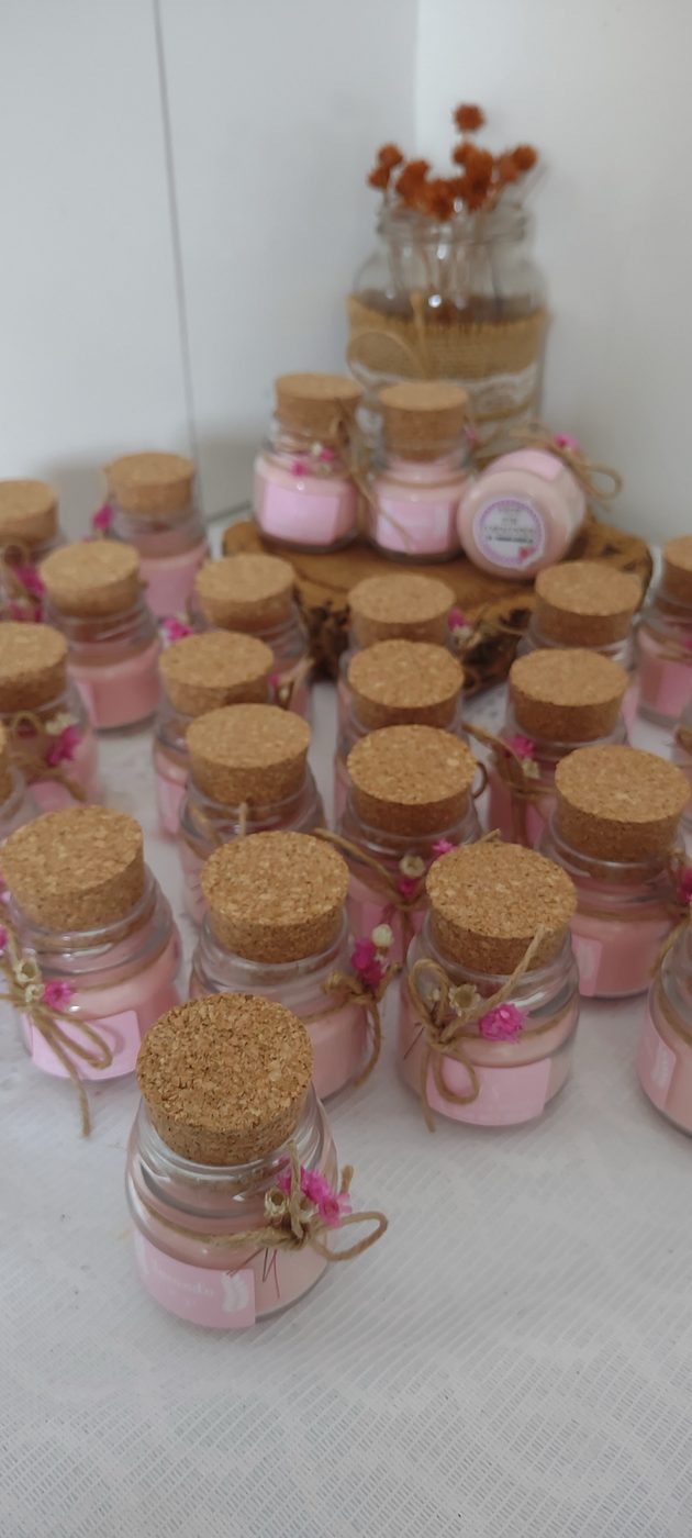 Mini pote com tampa de rolha 40g