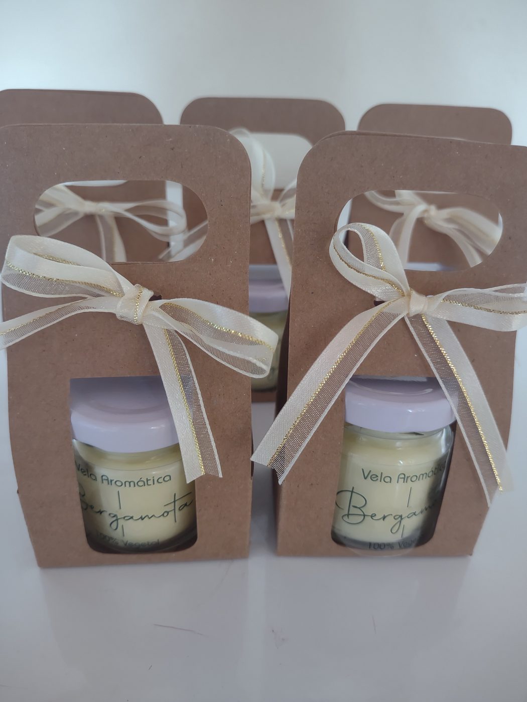 Mini potinhos aromáticos 30g em caixinha kraft